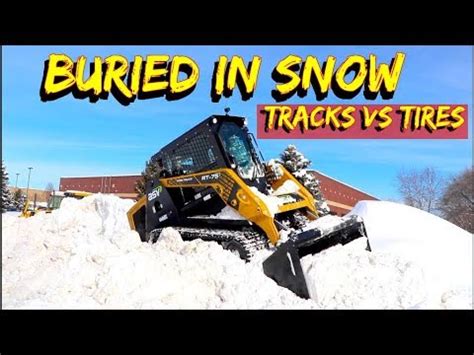 skid steer in deep snow|skid steer tires in deep snow.